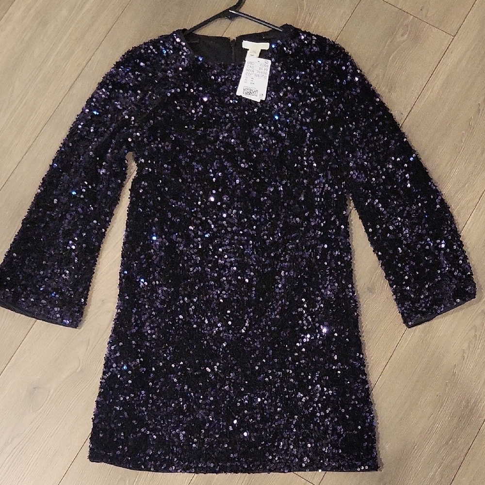 Chic Black Sequin Dress